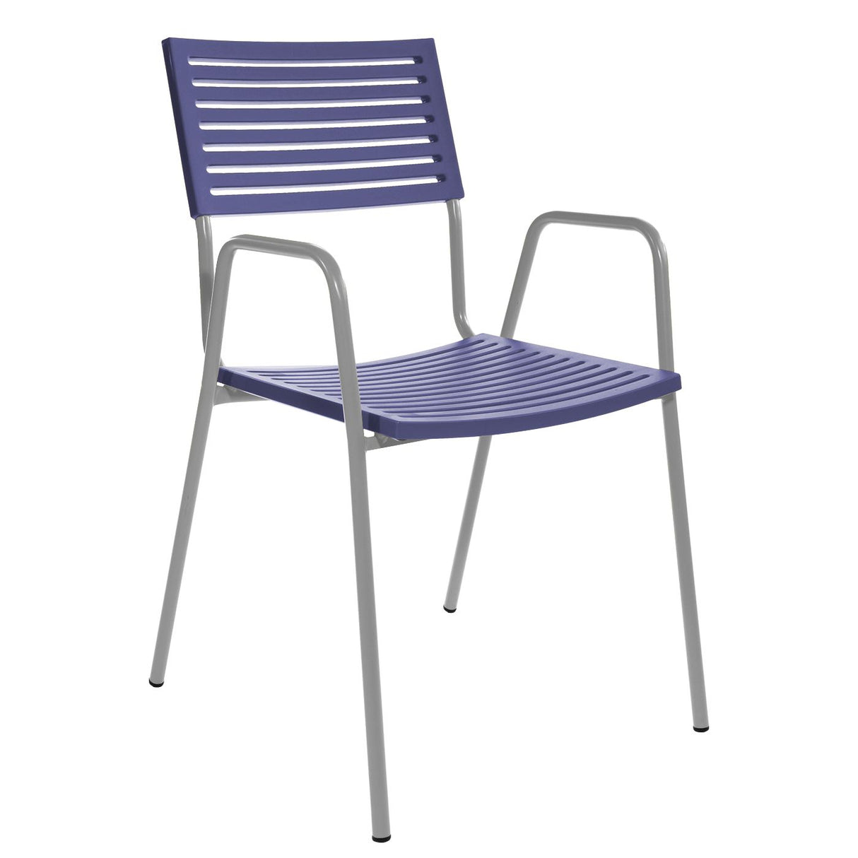 Schaffner Lamello Fauteuil repas Gris Argent 78 Bleu 53