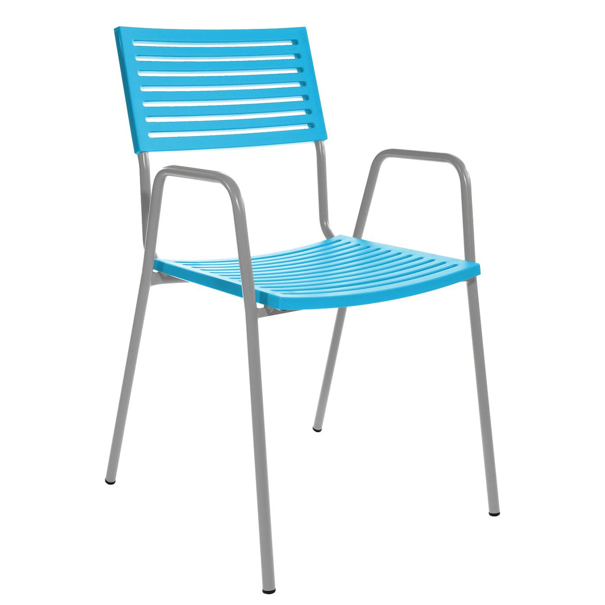 Schaffner Lamello Fauteuil repas Gris Argent 78 Turquoise 58