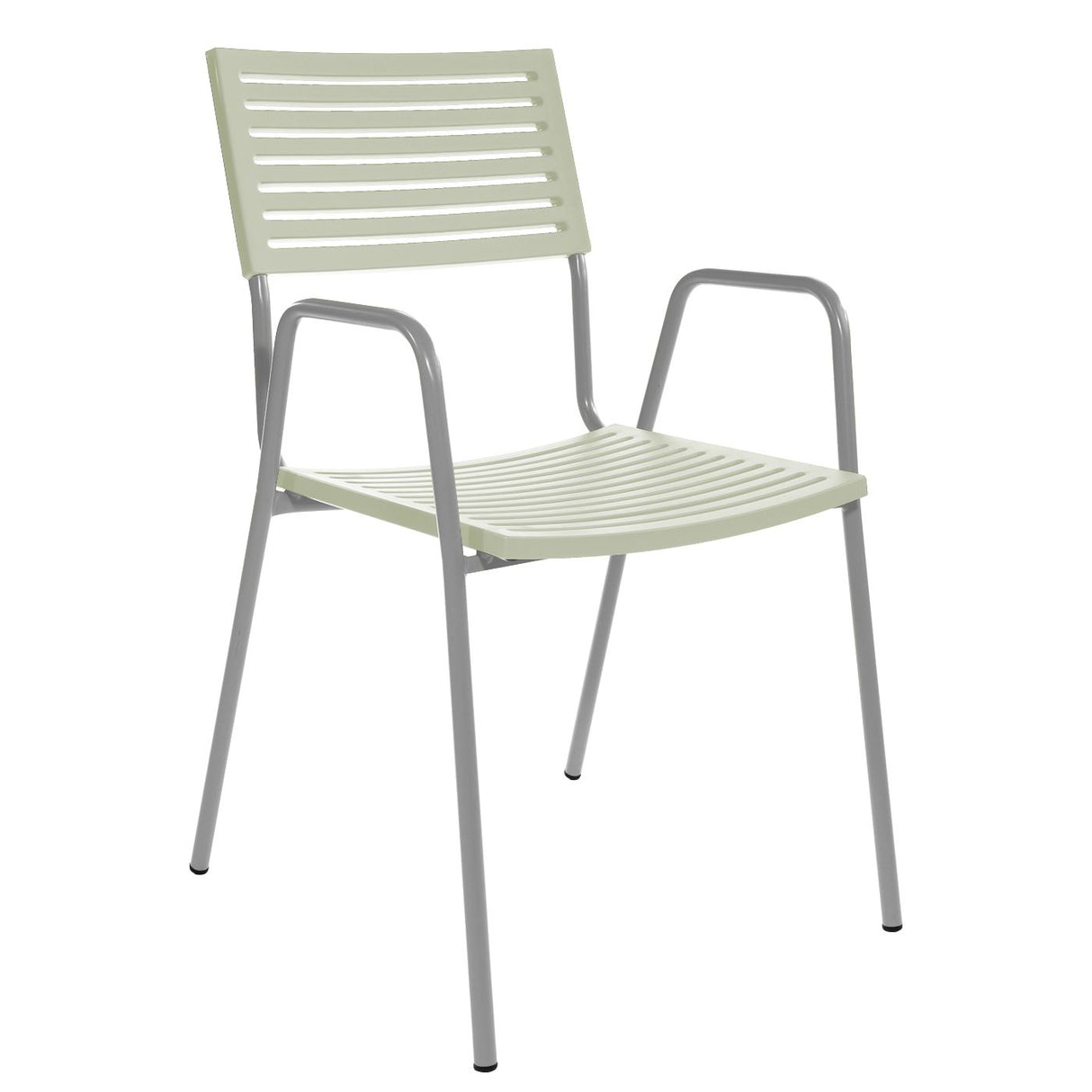 Schaffner Lamello Fauteuil repas Gris Argent 78 Vert Pastel 64