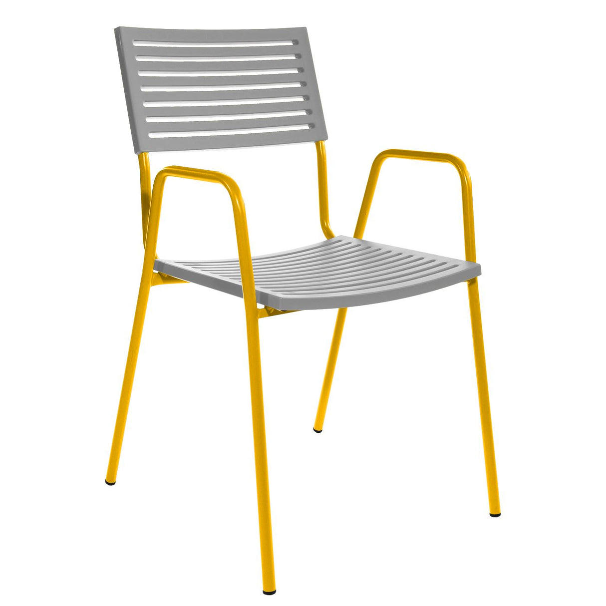 Schaffner Lamello Fauteuil repas Jaune 11 Gris Argent 78