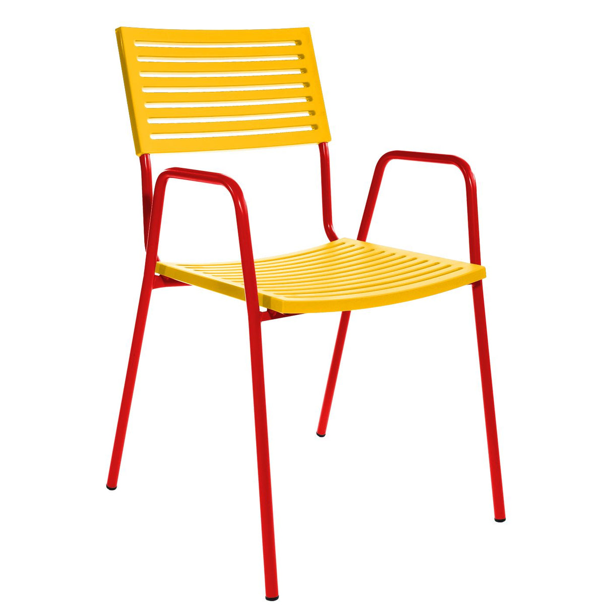 Schaffner Lamello Fauteuil repas Rouge 30 Jaune 11
