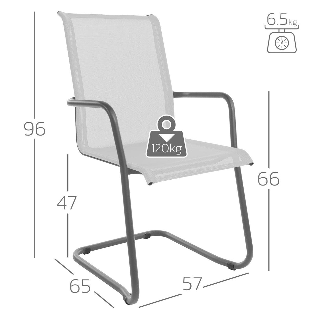 Schaffner Locarno Fauteuil Cantilever empilable