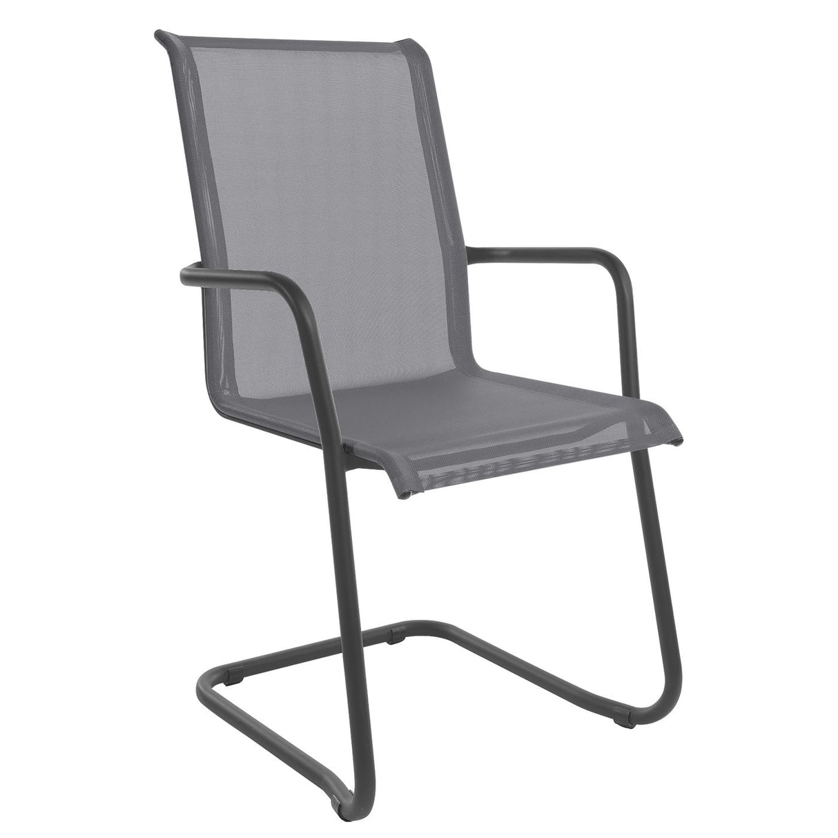 Schaffner Locarno Fauteuil Cantilever empilable Anthracite 77 Gris 20