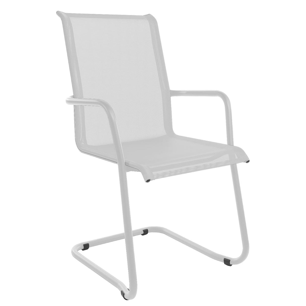 Schaffner Locarno Fauteuil Cantilever empilable Blanc 90 Blanc 90