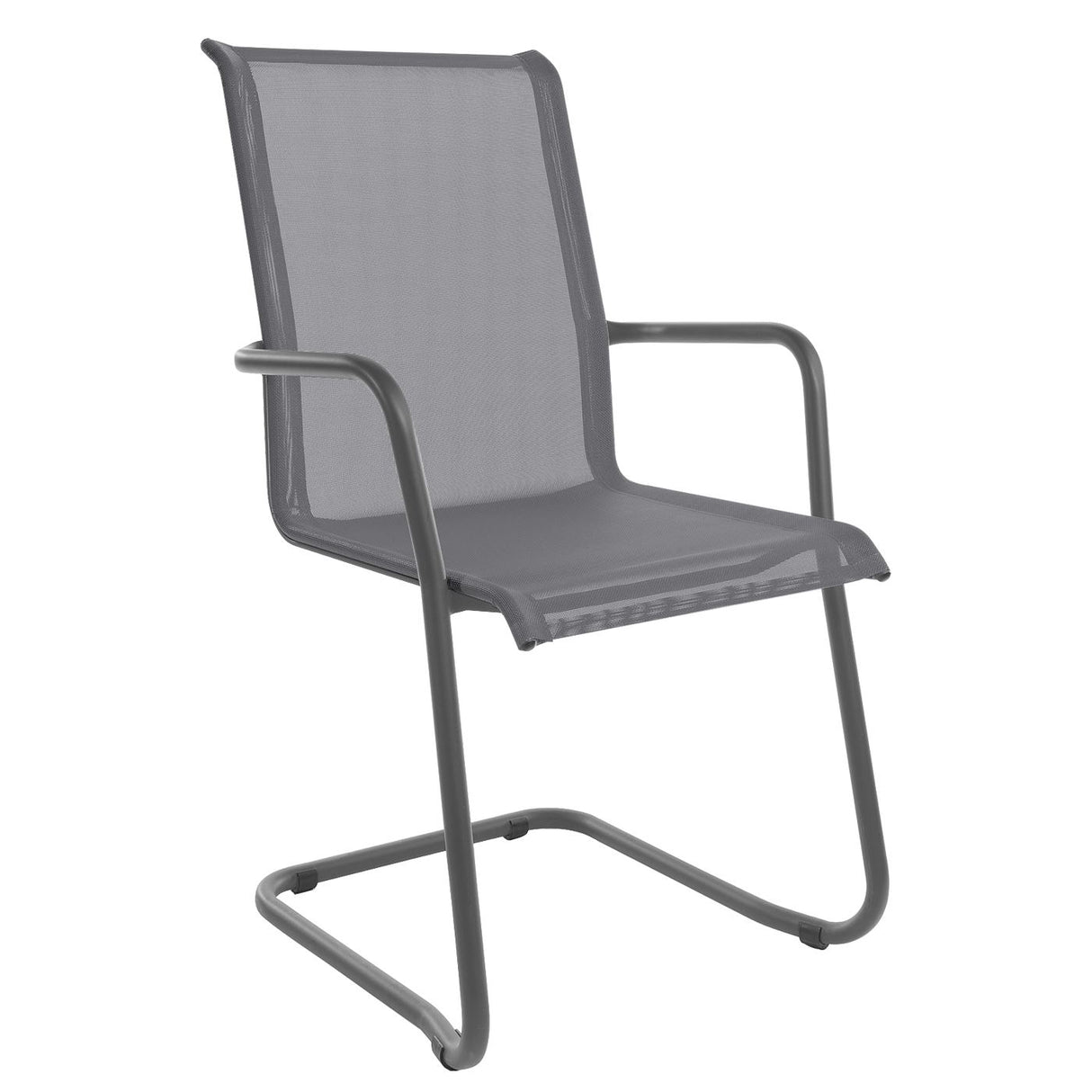 Schaffner Locarno Fauteuil Cantilever empilable Graphite 73 Gris 20