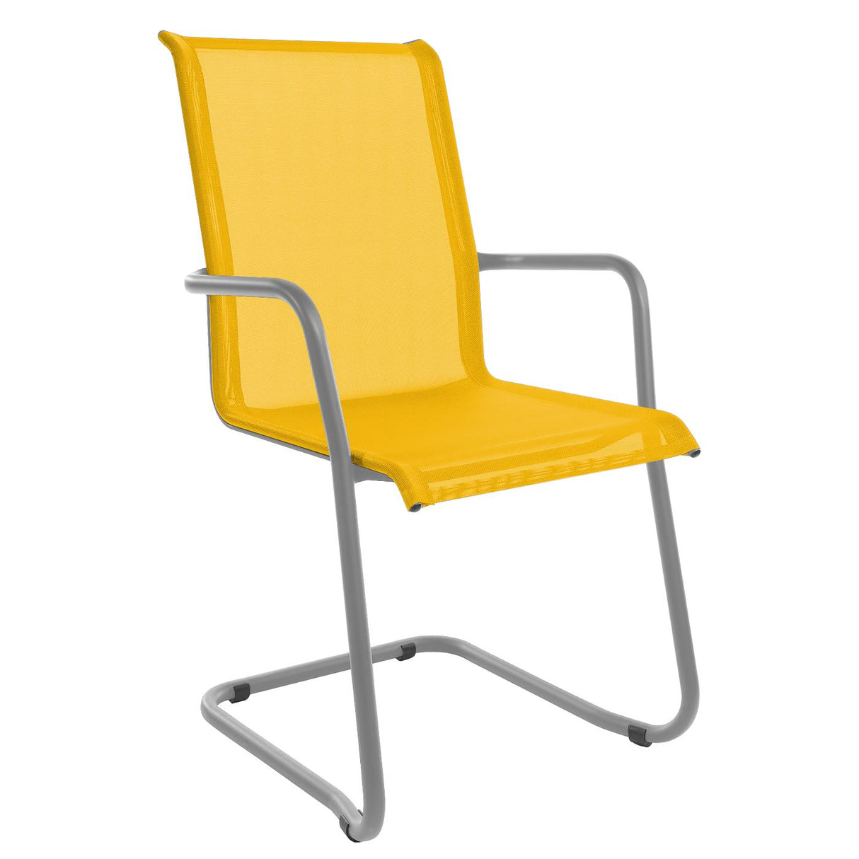 Schaffner Locarno Fauteuil Cantilever empilable Gris Argent 78 Jaune 11