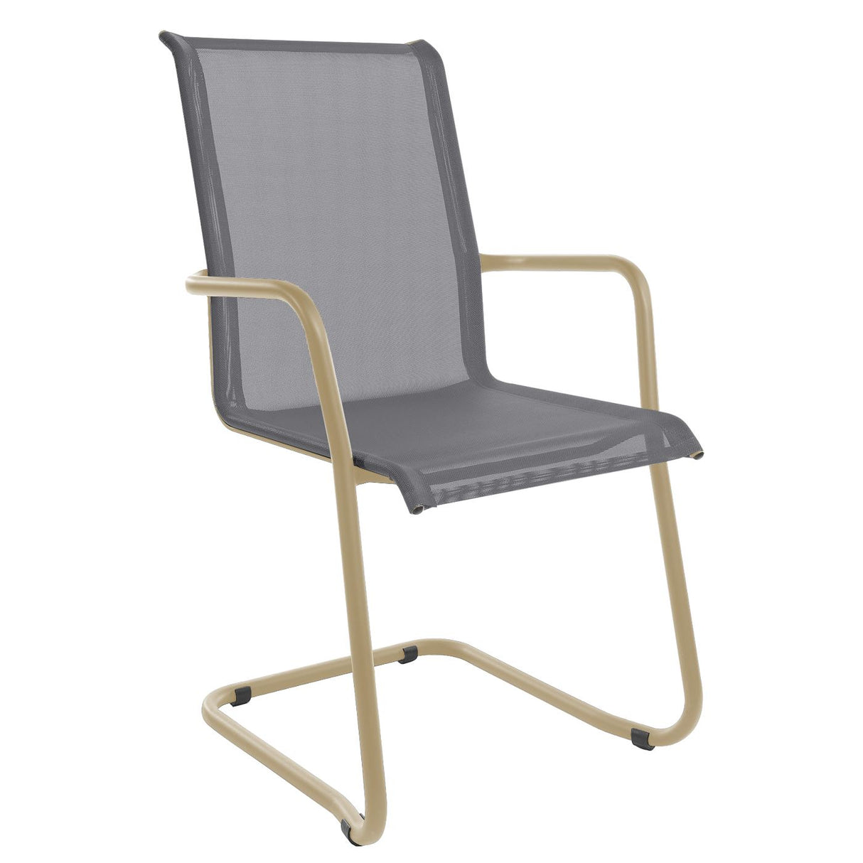 Schaffner Locarno Fauteuil Cantilever empilable Marron Pastel 83 Gris 20