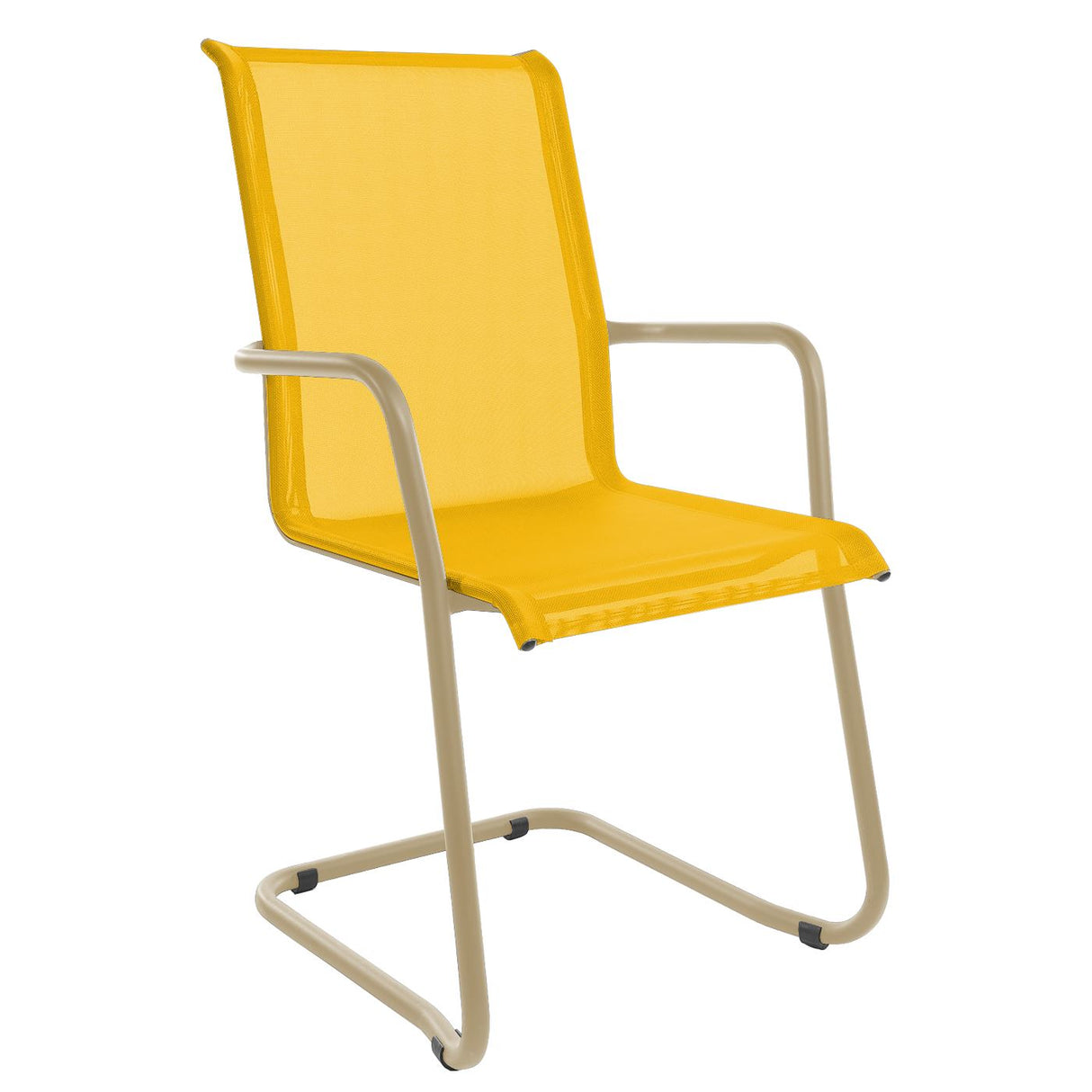 Schaffner Locarno Fauteuil Cantilever empilable Marron Pastel 83 Jaune 11