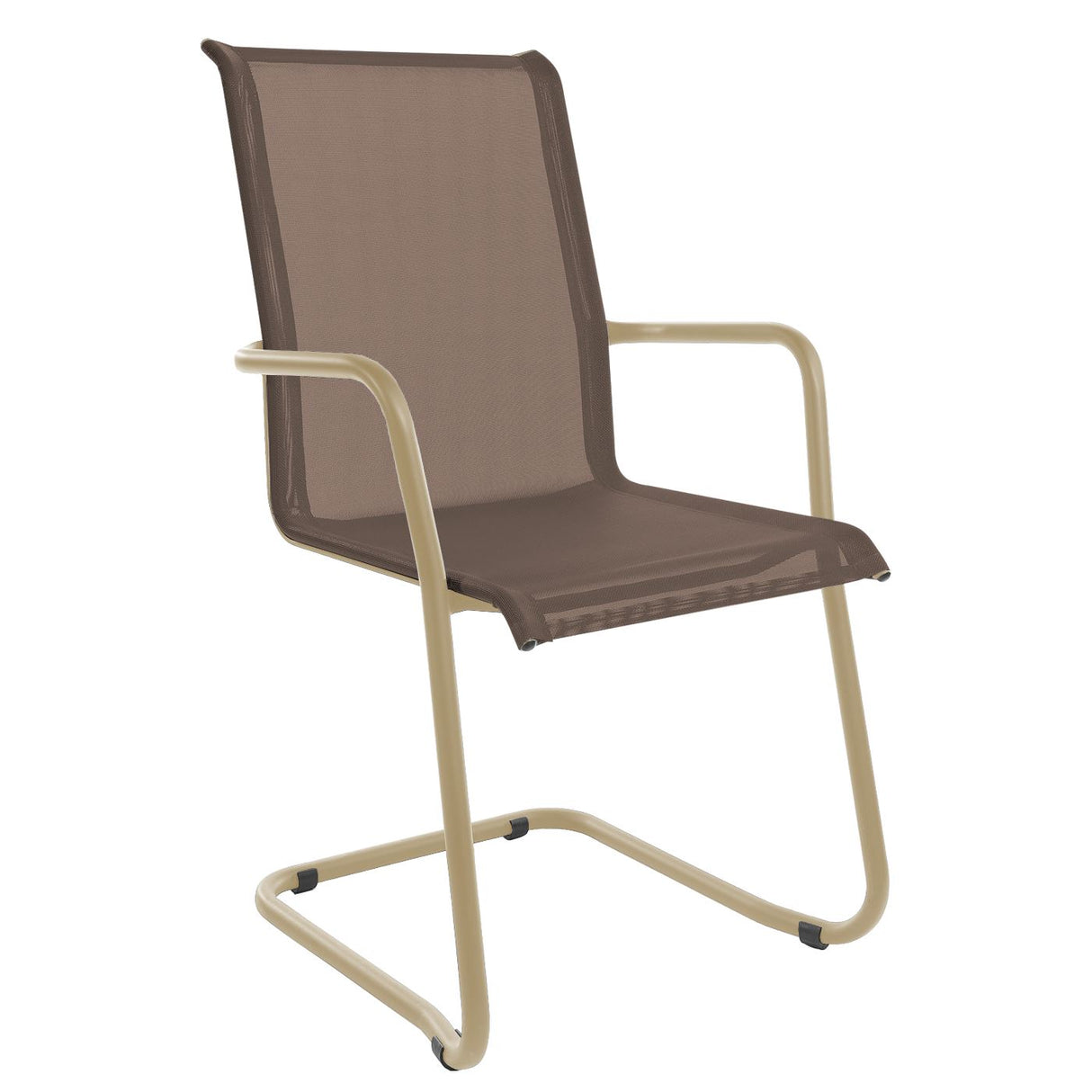 Schaffner Locarno Fauteuil Cantilever empilable Marron Pastel 83 Marron 82