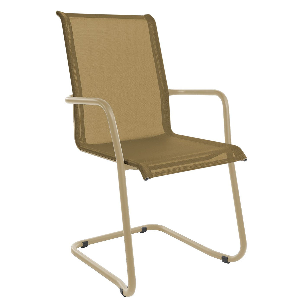 Schaffner Locarno Fauteuil Cantilever empilable Marron Pastel 83 Sable 81