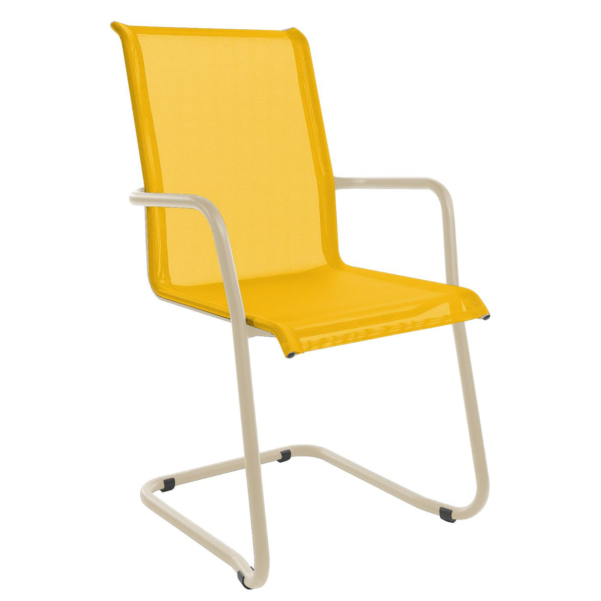 Schaffner Locarno Fauteuil Cantilever empilable Sable Pastel 15 Jaune 11