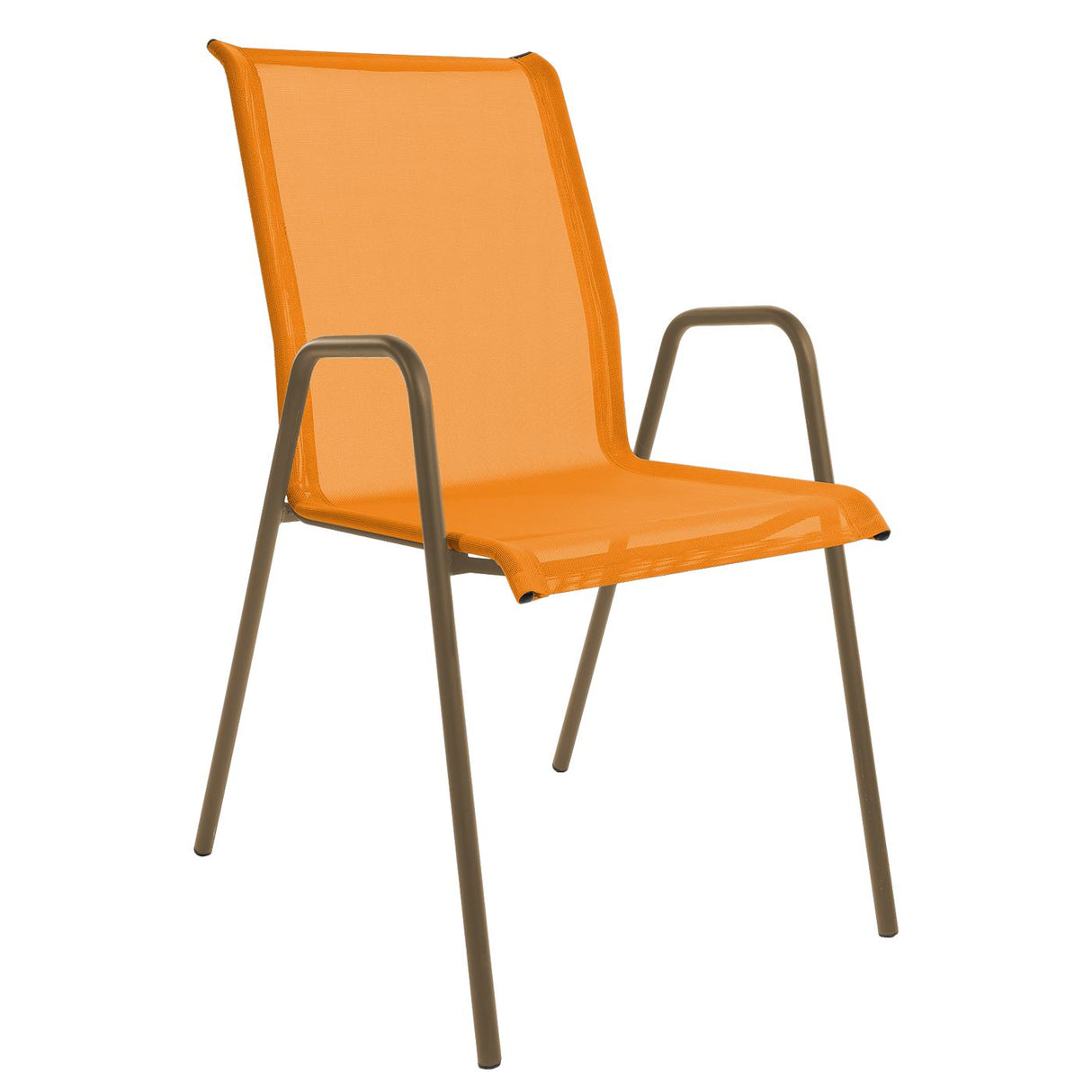 Schaffner Locarno Fauteuil repas empilable Champagne 85 Orange 13