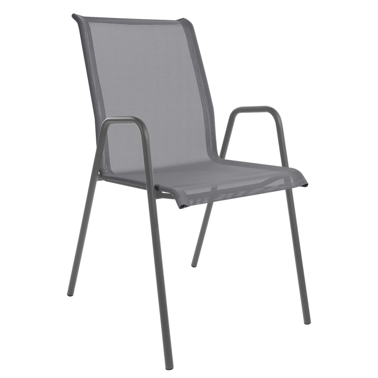 Schaffner Locarno Fauteuil repas empilable Graphite 73 Gris 20