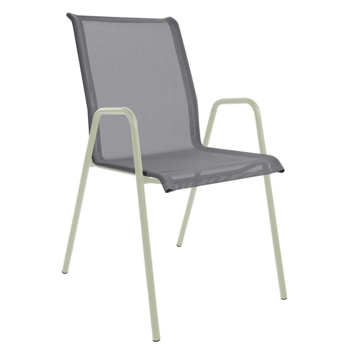 Schaffner Locarno Fauteuil repas empilable Vert pastel 64 Gris 20