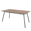 Schaffner Locarno table repas 160x90cm Graphite 73 Déco Chêne de 