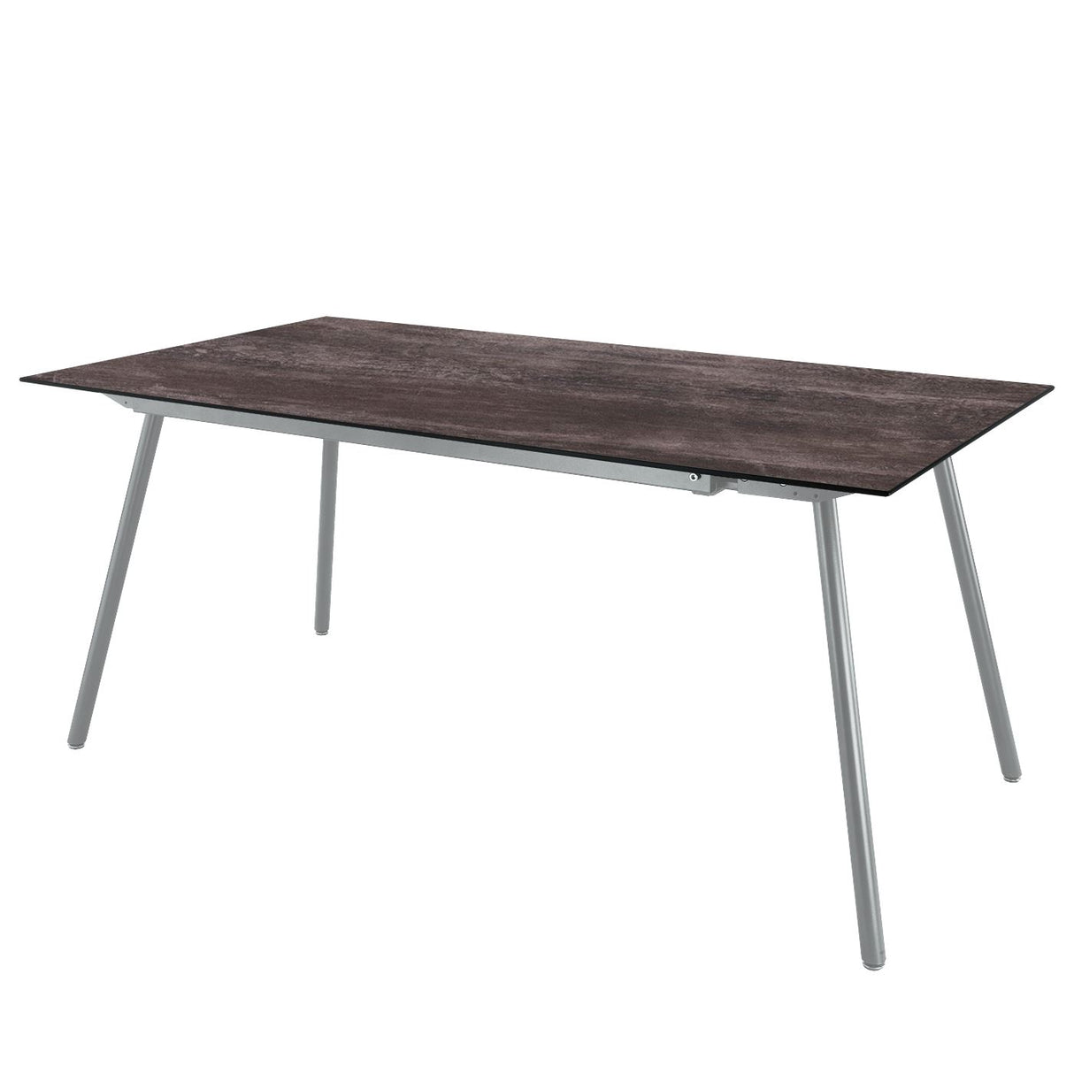 Schaffner Locarno table repas 160x90cm Gris argent 78 Déco Stromboli Foncé da