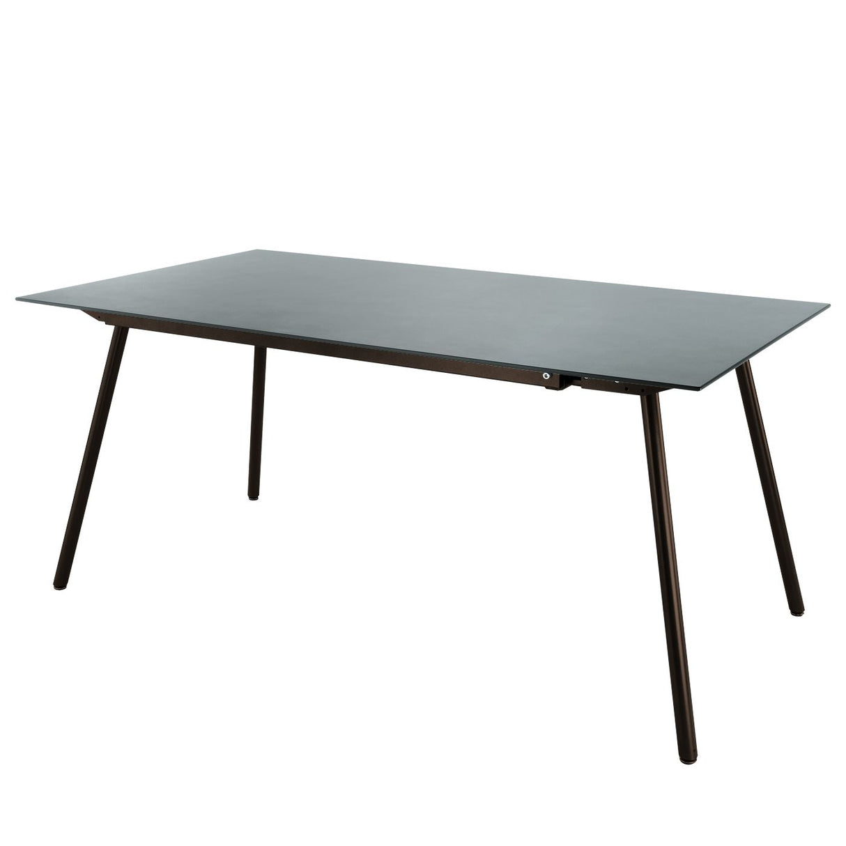 Schaffner Locarno table repas 160x90cm Moka 88 Gris Argent 78