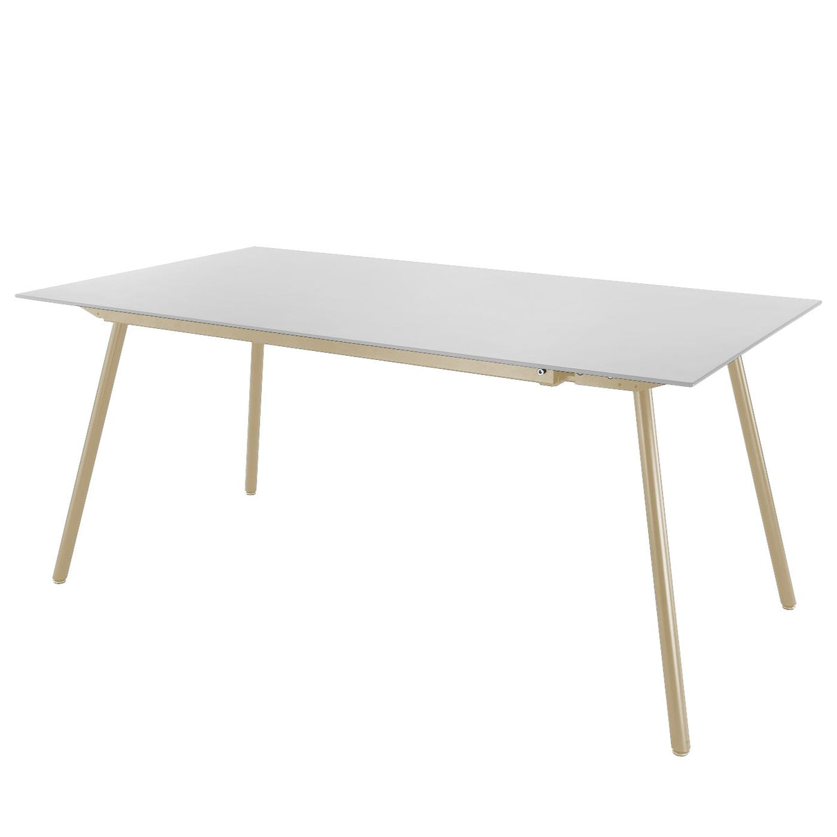 Schaffner Locarno table repas 160x90cm Sable Pastel 15 Blanc 90
