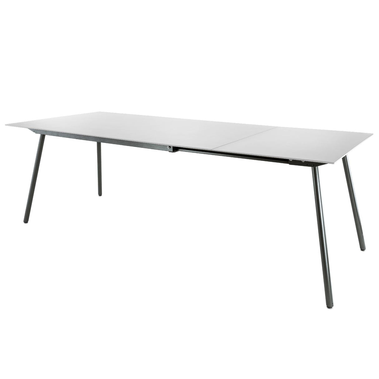 Schaffner Locarno table repas extensible 160/220x90cm Anthracite 77 Blanc 90
