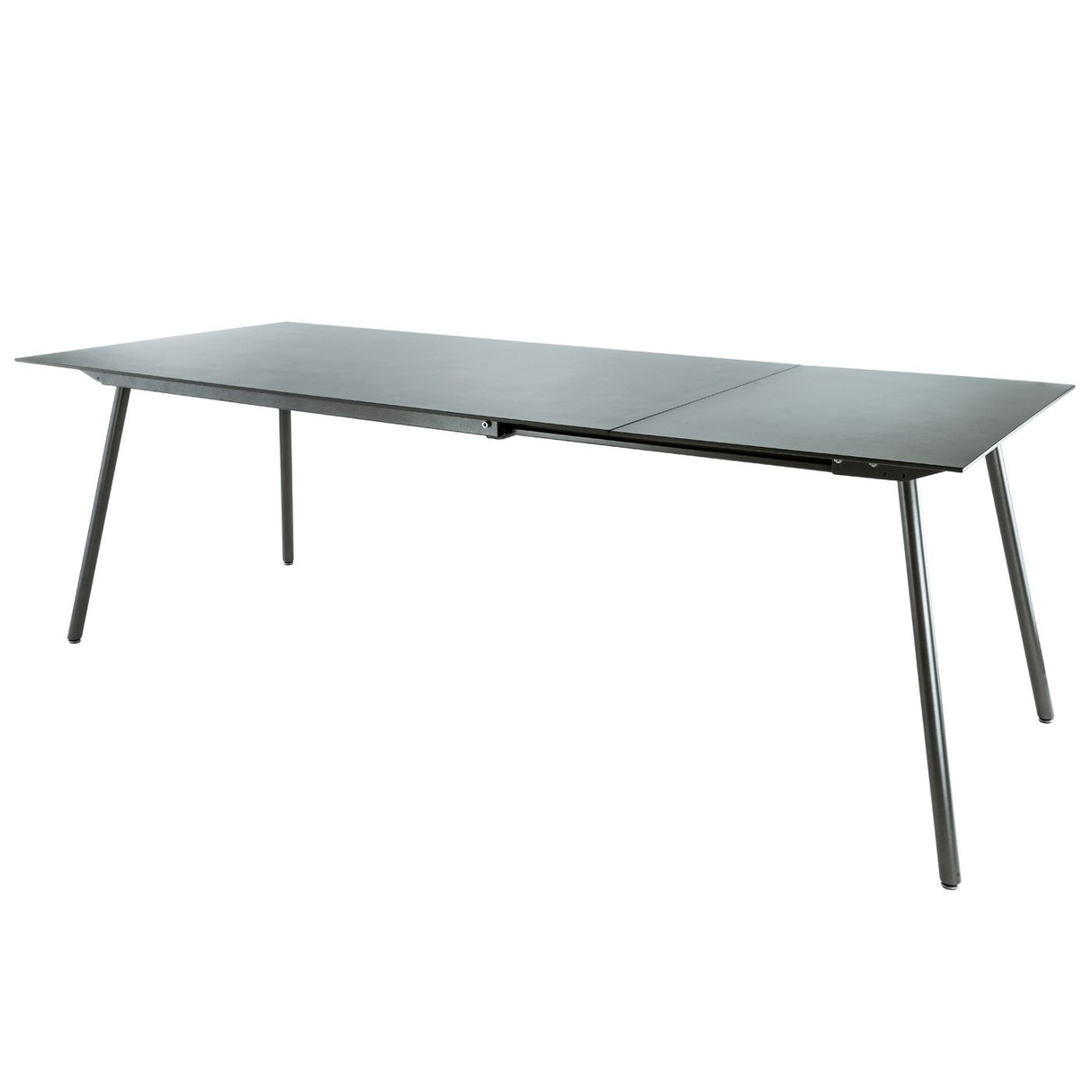 Schaffner Locarno table repas extensible 160/220x90cm Anthracite 77 Gris Argent 78