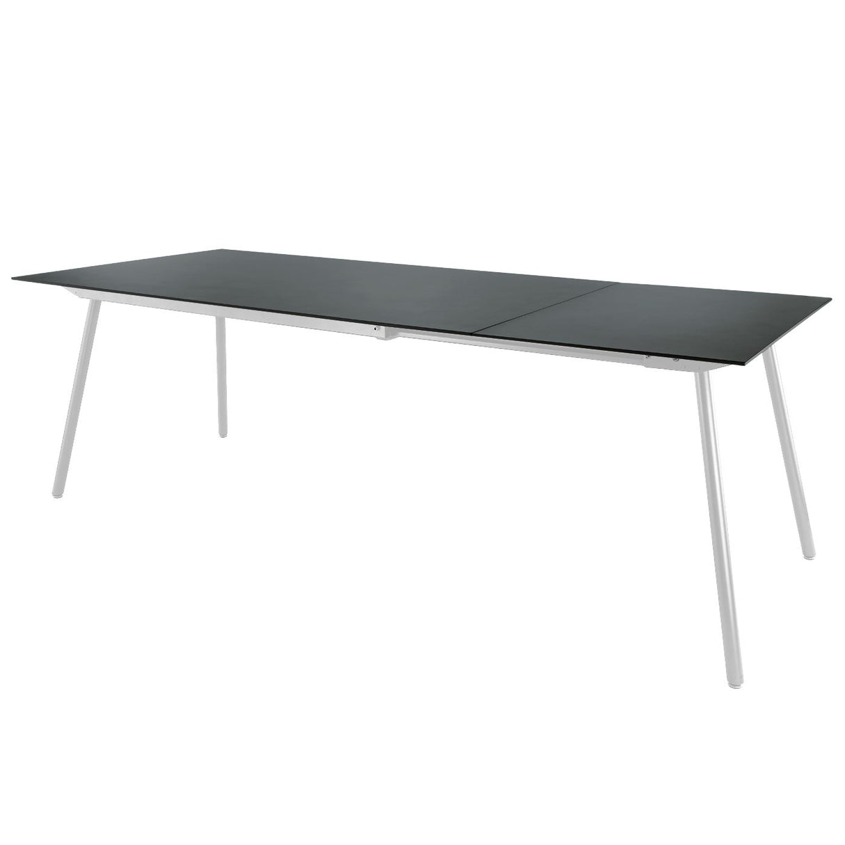 Schaffner Locarno table repas extensible 160/220x90cm Blanc 90 Graphite 73