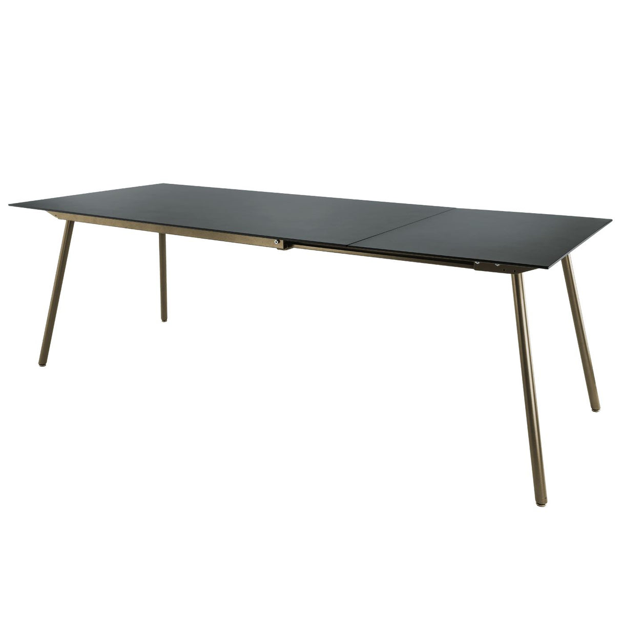 Schaffner Locarno table repas extensible 160/220x90cm Champagne 85 Graphite 73