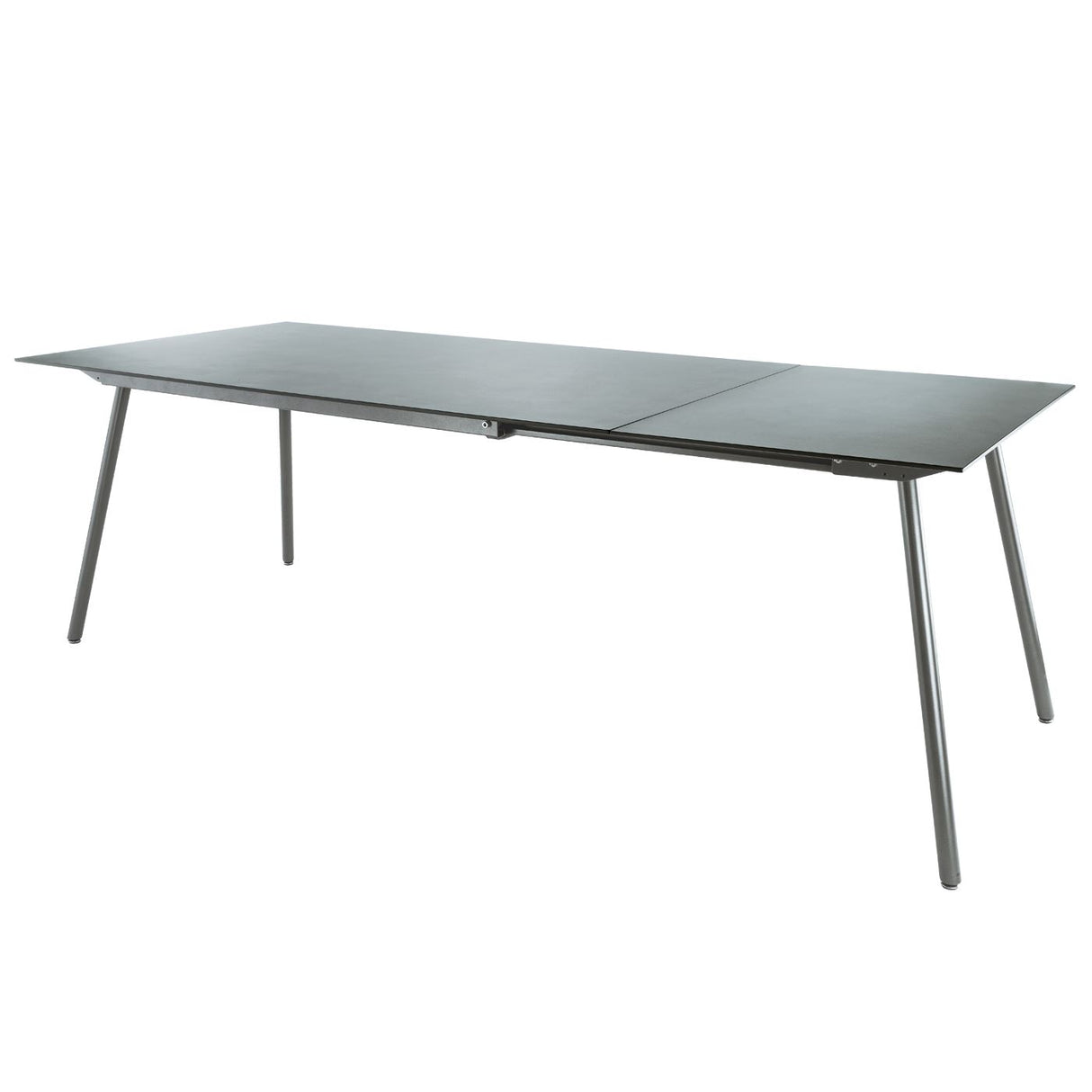 Schaffner Locarno table repas extensible 160/220x90cm Graphite 73 Gris Argent 78