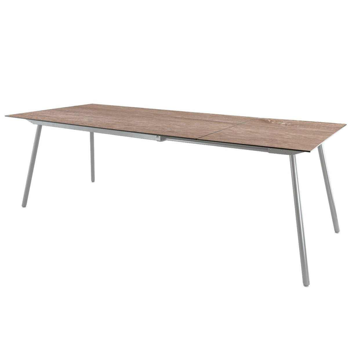 Schaffner Locarno table repas extensible 160/220x90cm Gris argent 78 Déco Chêne de