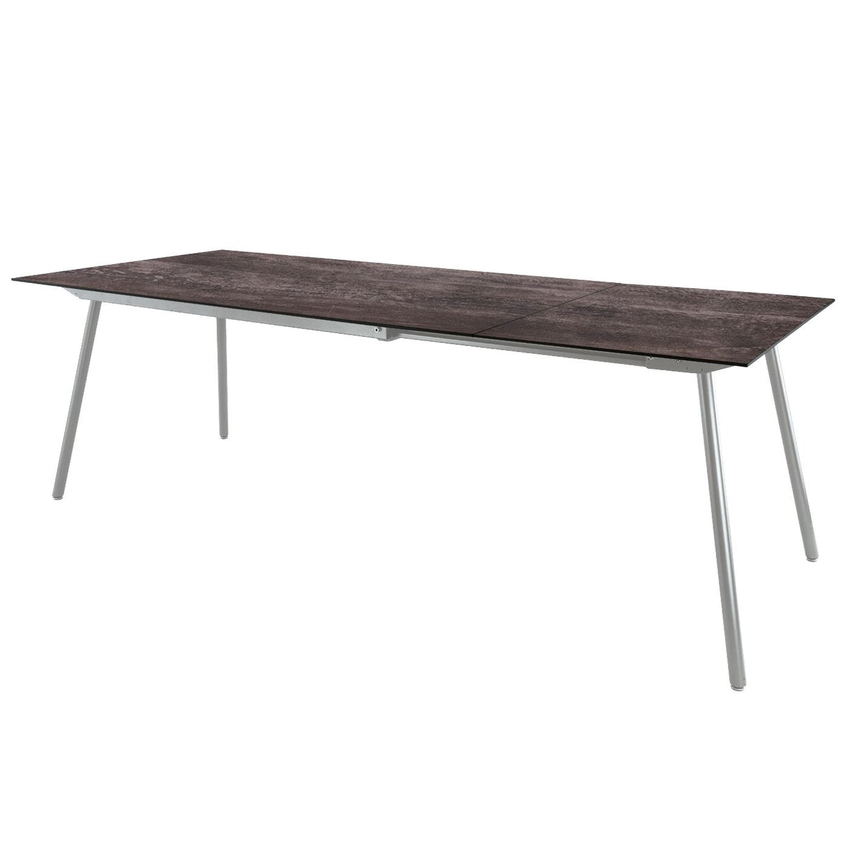 Schaffner Locarno table repas extensible 160/220x90cm Gris argent 78 Déco Stromboli Foncé da