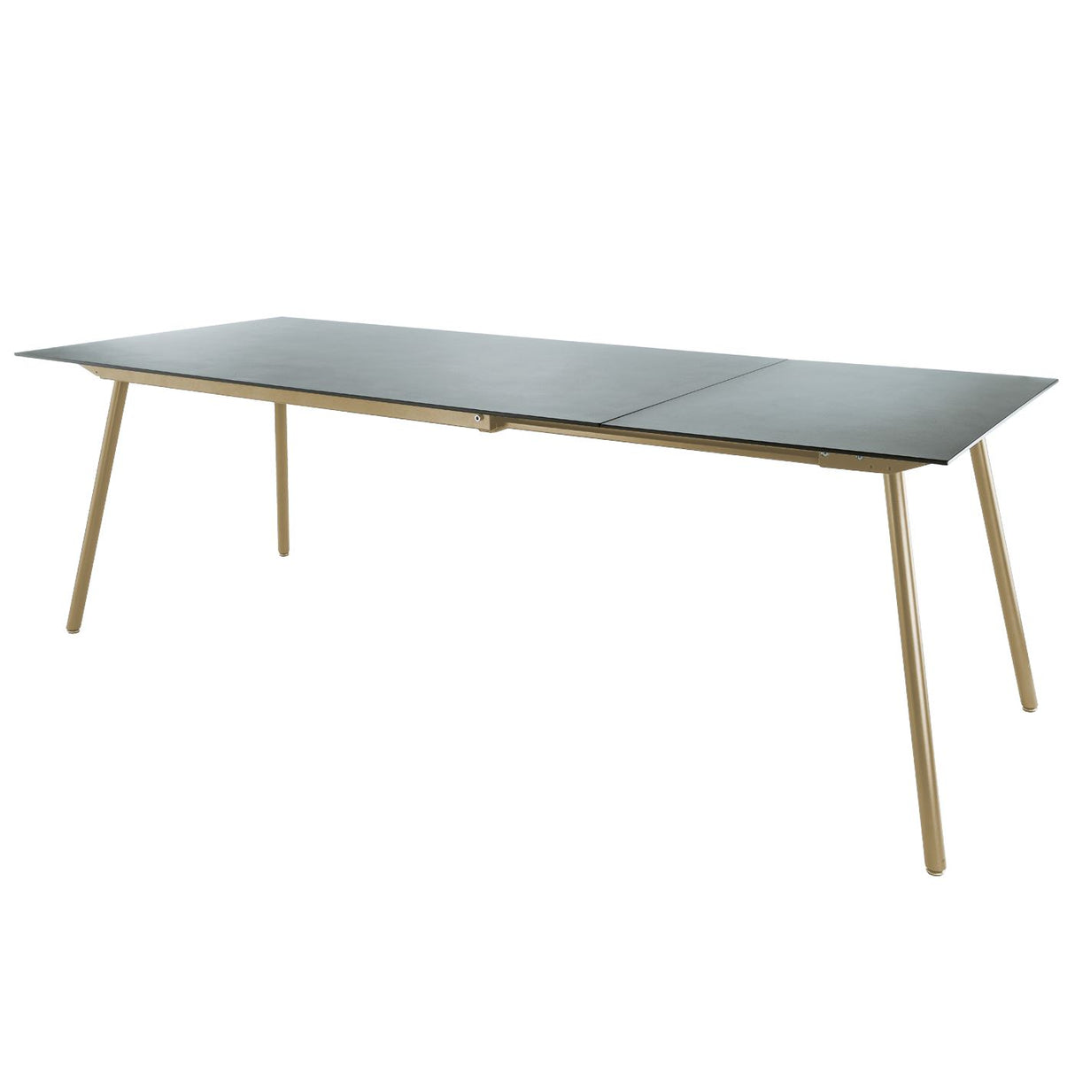 Schaffner Locarno table repas extensible 160/220x90cm Marron Pastel 83 Gris Argent 78