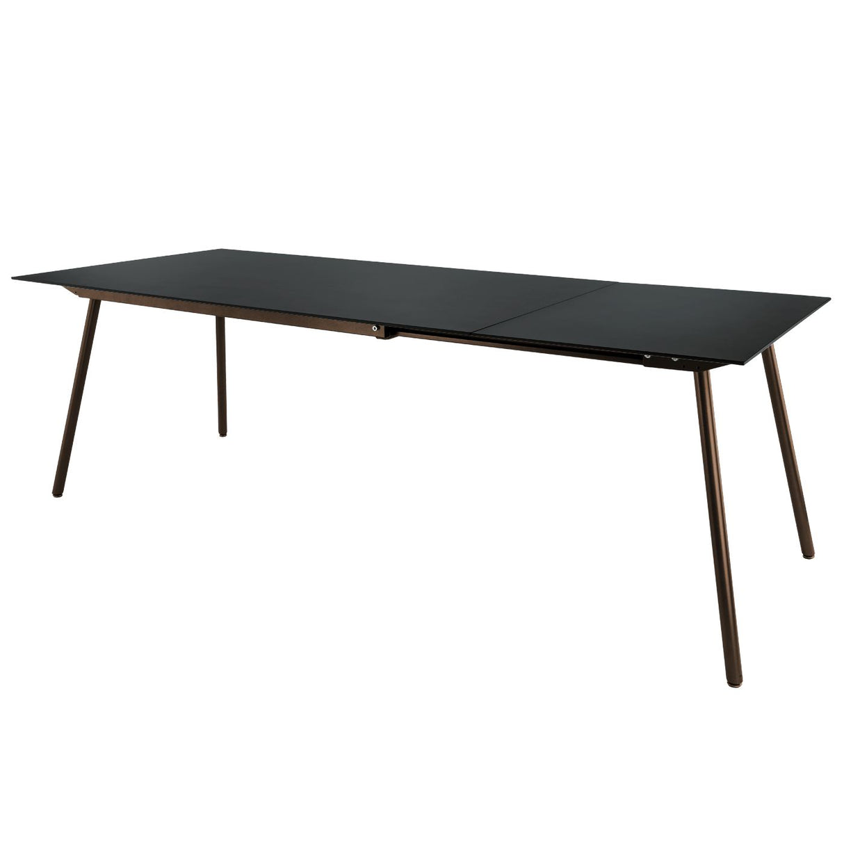 Schaffner Locarno table repas extensible 160/220x90cm Moka 88 Anthracite 77