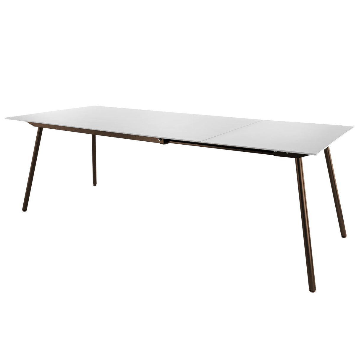 Schaffner Locarno table repas extensible 160/220x90cm Moka 88 Blanc 90