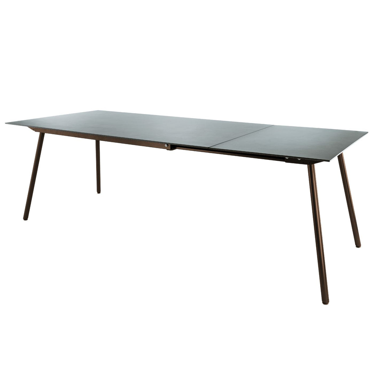 Schaffner Locarno table repas extensible 160/220x90cm Moka 88 Gris Argent 78