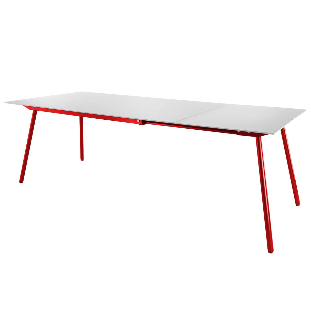 Schaffner Locarno table repas extensible 160/220x90cm Rouge 30 Blanc 90