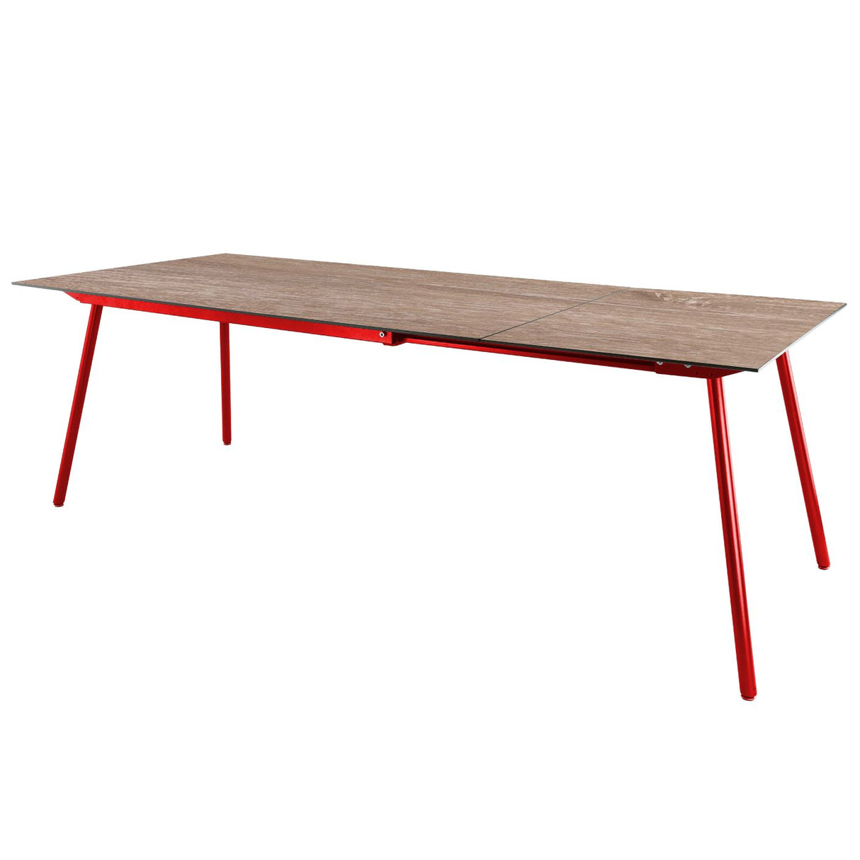 Schaffner Locarno table repas extensible 160/220x90cm Rouge 30 Déco Chêne de
