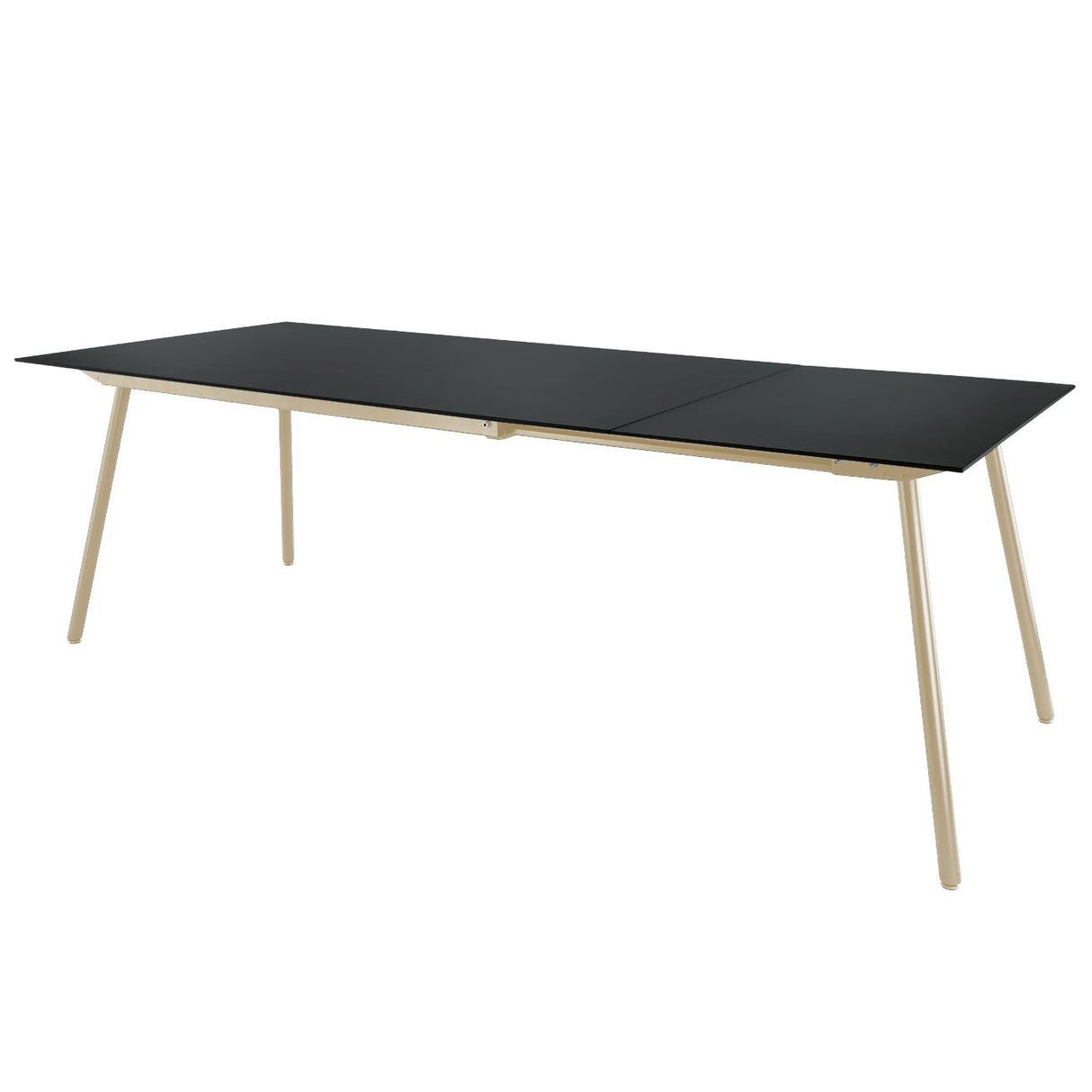 Schaffner Locarno table repas extensible 160/220x90cm Sable Pastel 15 Anthracite 77