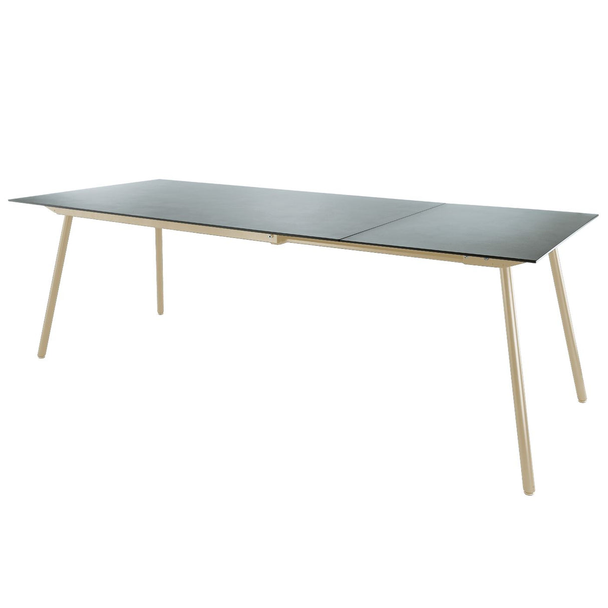 Schaffner Locarno table repas extensible 160/220x90cm Sable Pastel 15 Gris Argent 78