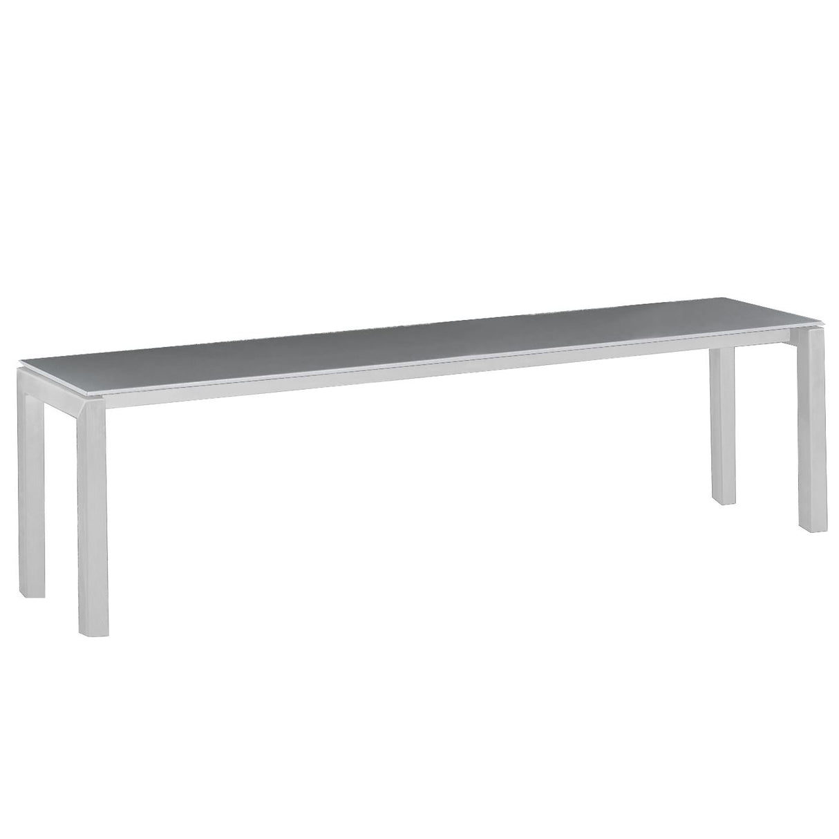 Schaffner Luzern Banc 160x32cm Blanc 90 Gris Argent 78
