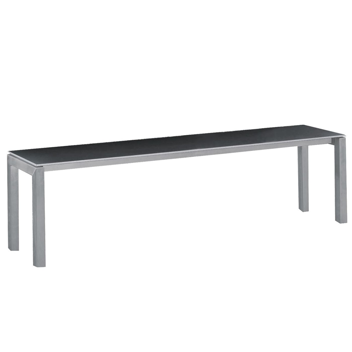 Schaffner Luzern Banc 160x32cm Gris argent 78 Anthracite 77