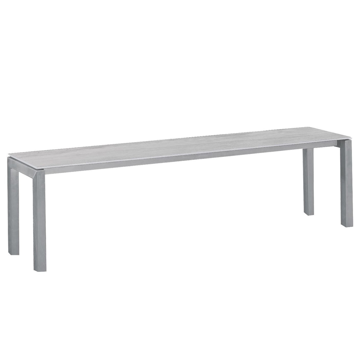 Schaffner Luzern Banc 160x32cm Gris argent 78 Déco Stromboli Clair db