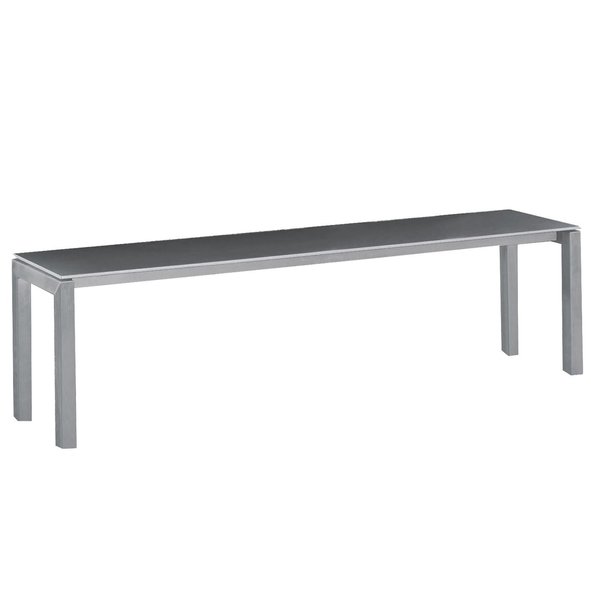 Schaffner Luzern Banc 160x32cm Gris argent 78 Graphite 73