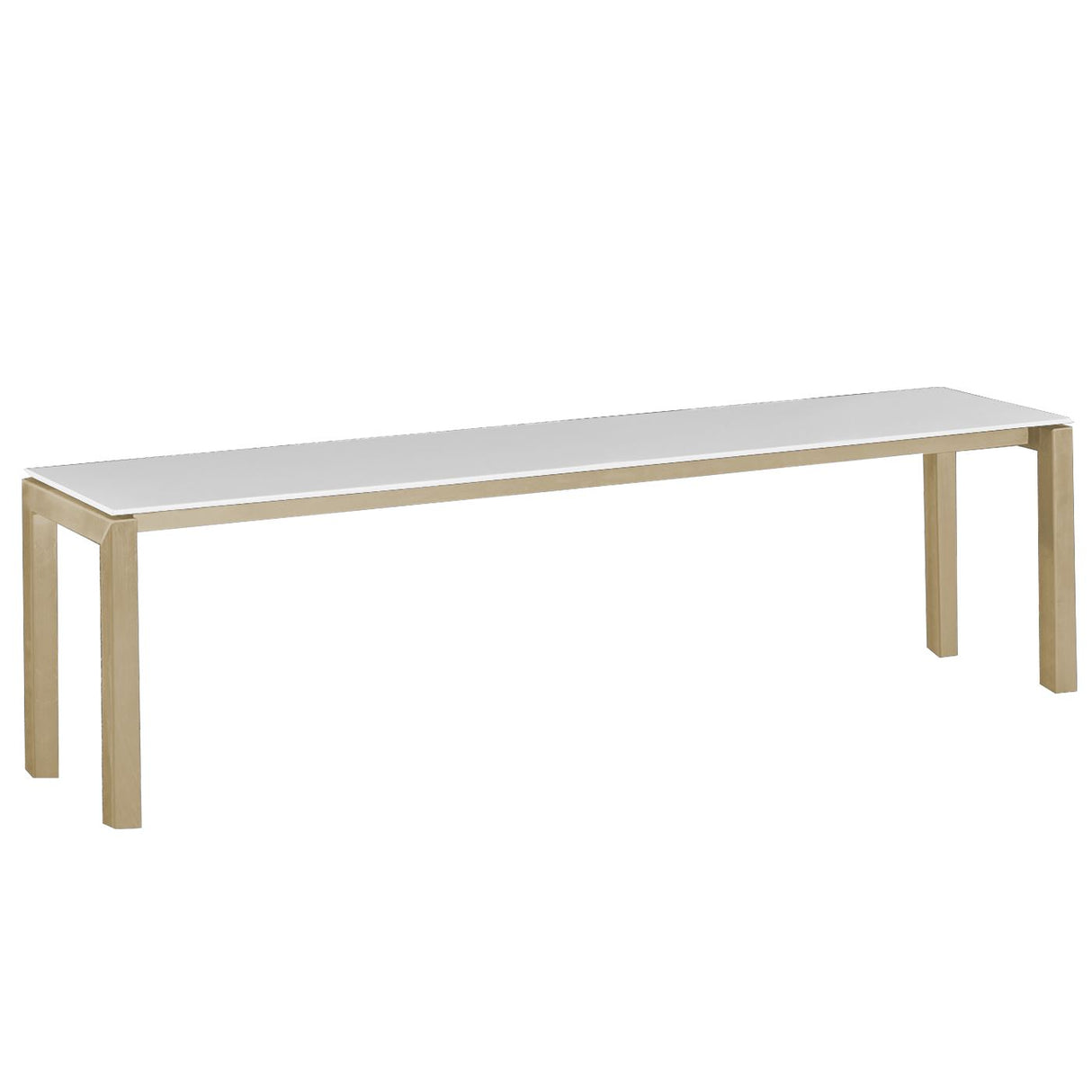 Schaffner Luzern Banc 160x32cm Marron Pastel 83 Blanc 90