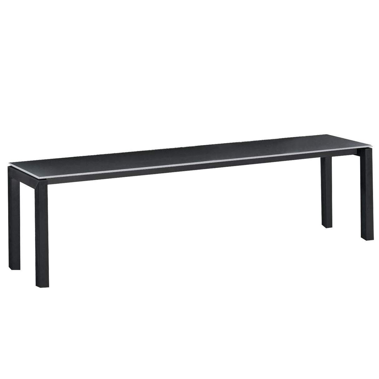 Schaffner Luzern Banc 160x32cm Noir 91 Anthracite 77