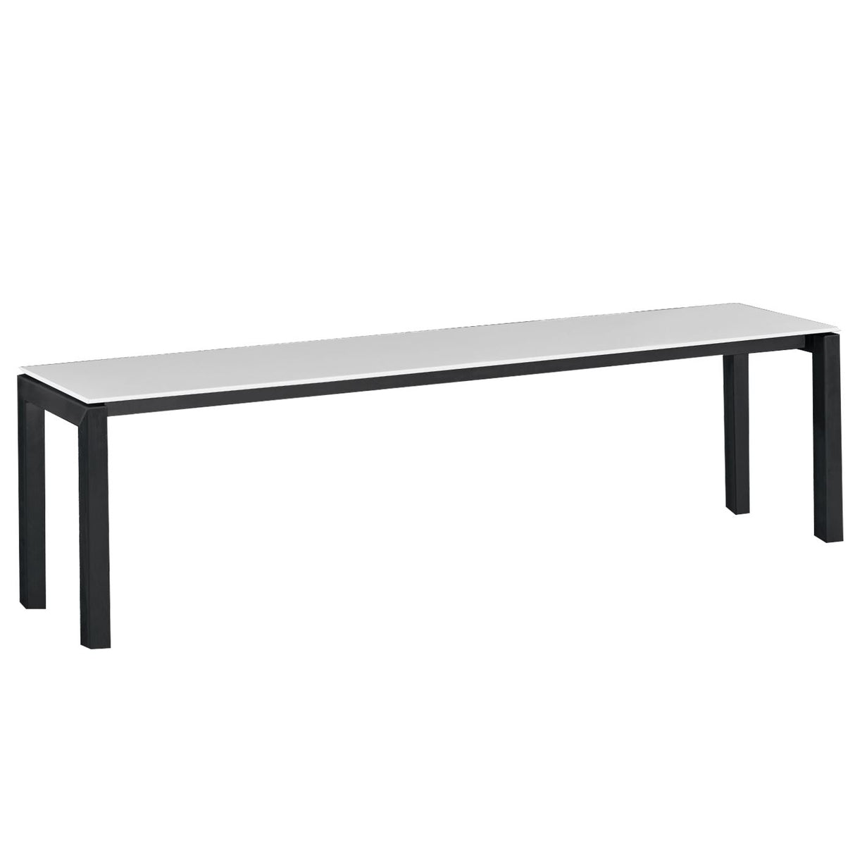 Schaffner Luzern Banc 160x32cm Noir 91 Blanc 90