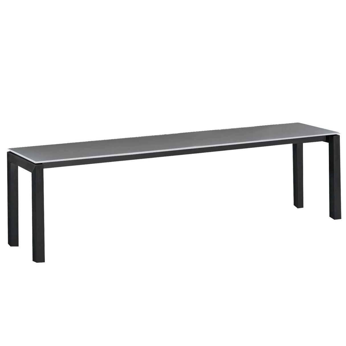 Schaffner Luzern Banc 160x32cm Noir 91 Gris Argent 78