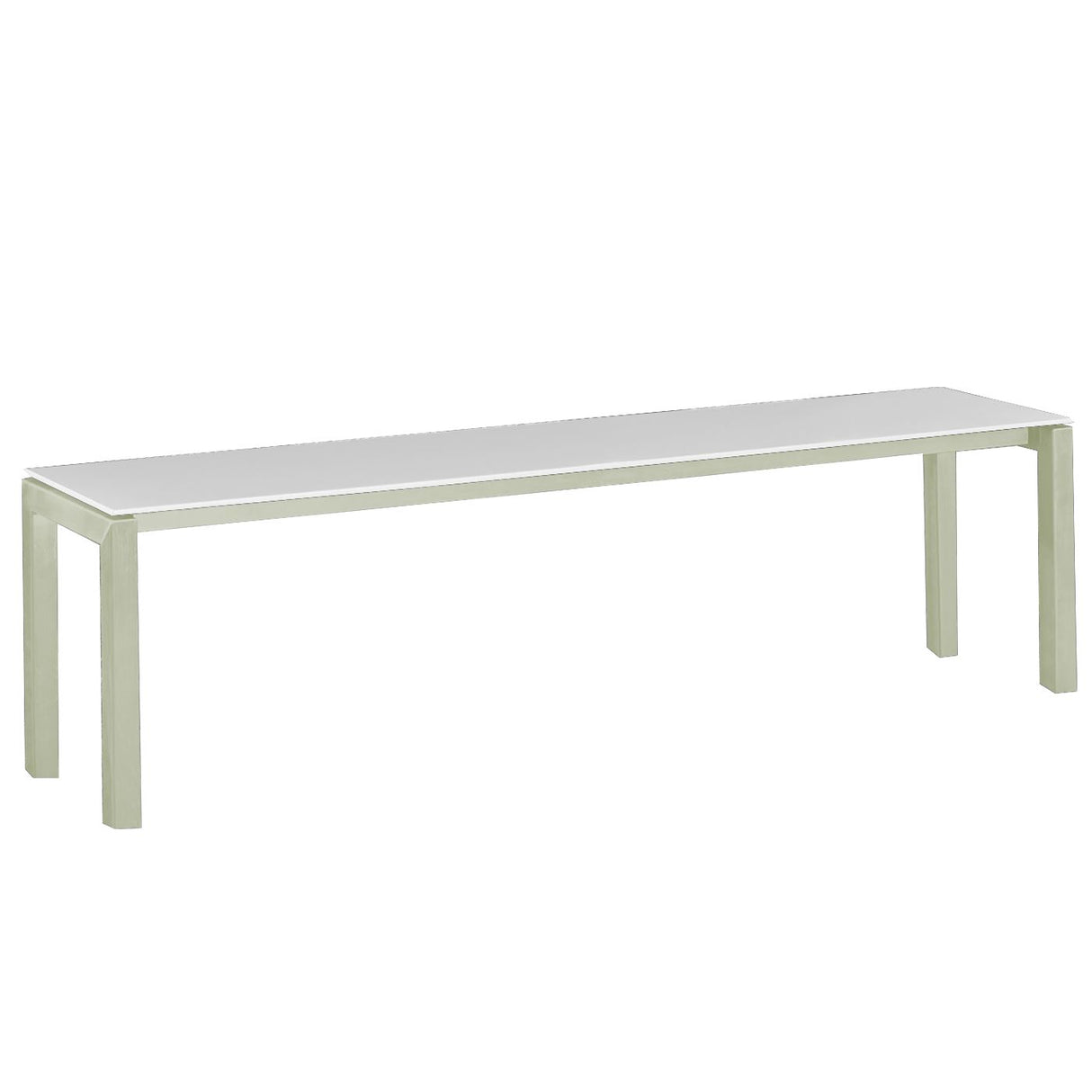Schaffner Luzern Banc 160x32cm Vert Pastel 64 Blanc 90