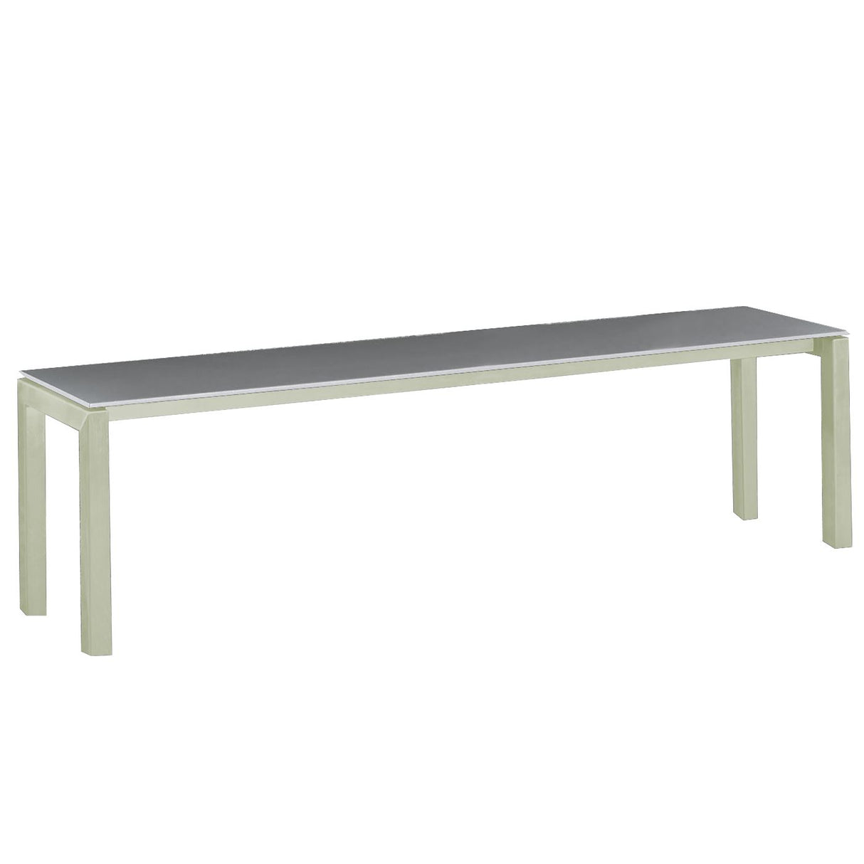 Schaffner Luzern Banc 160x32cm Vert Pastel 64 Gris Argent 78