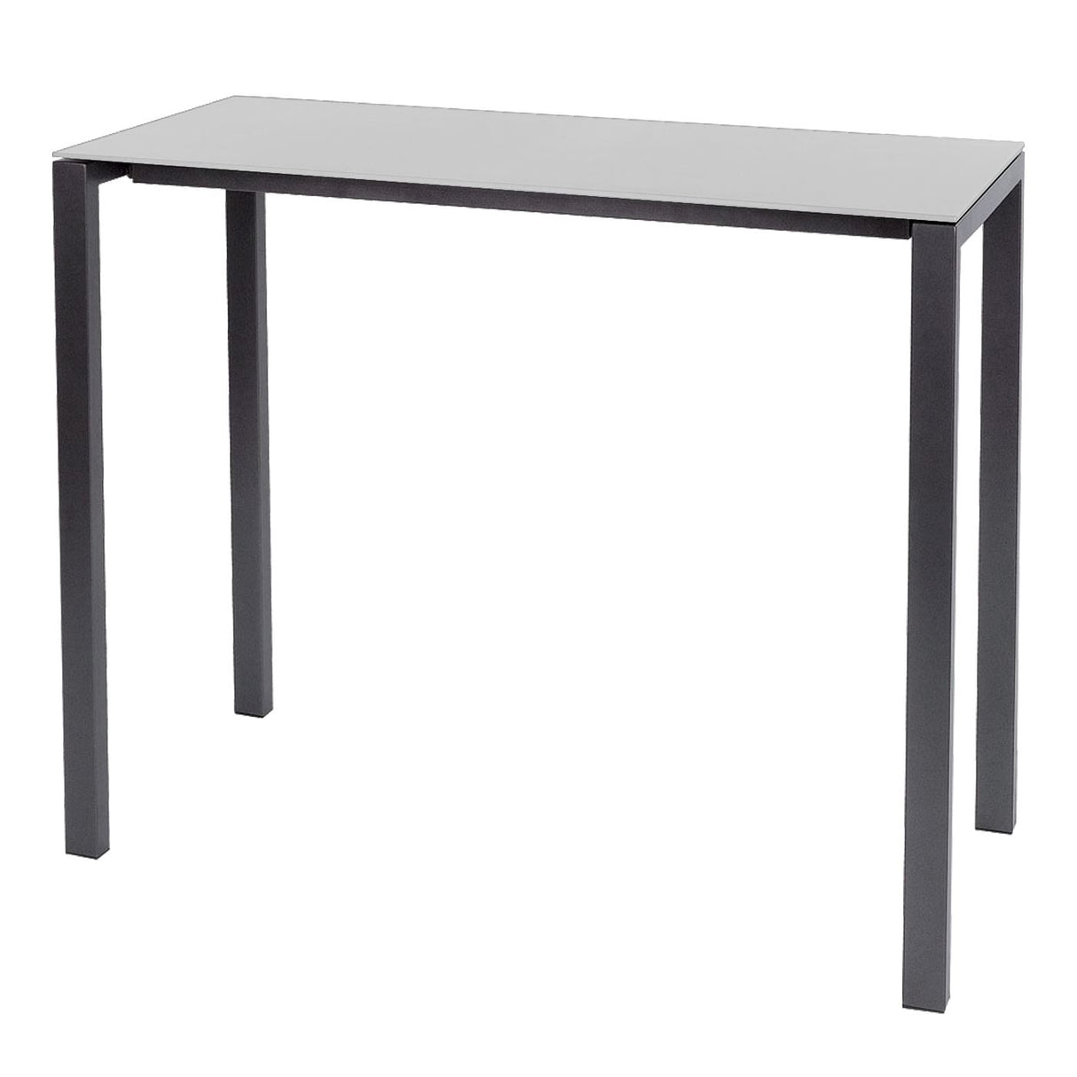 Schaffner Luzern table haute 140x60cm Anthracite 77 Blanc 90