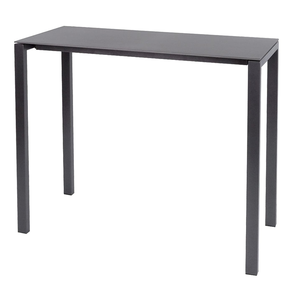 Schaffner Luzern table haute 140x60cm Anthracite 77 Gris Argent 78