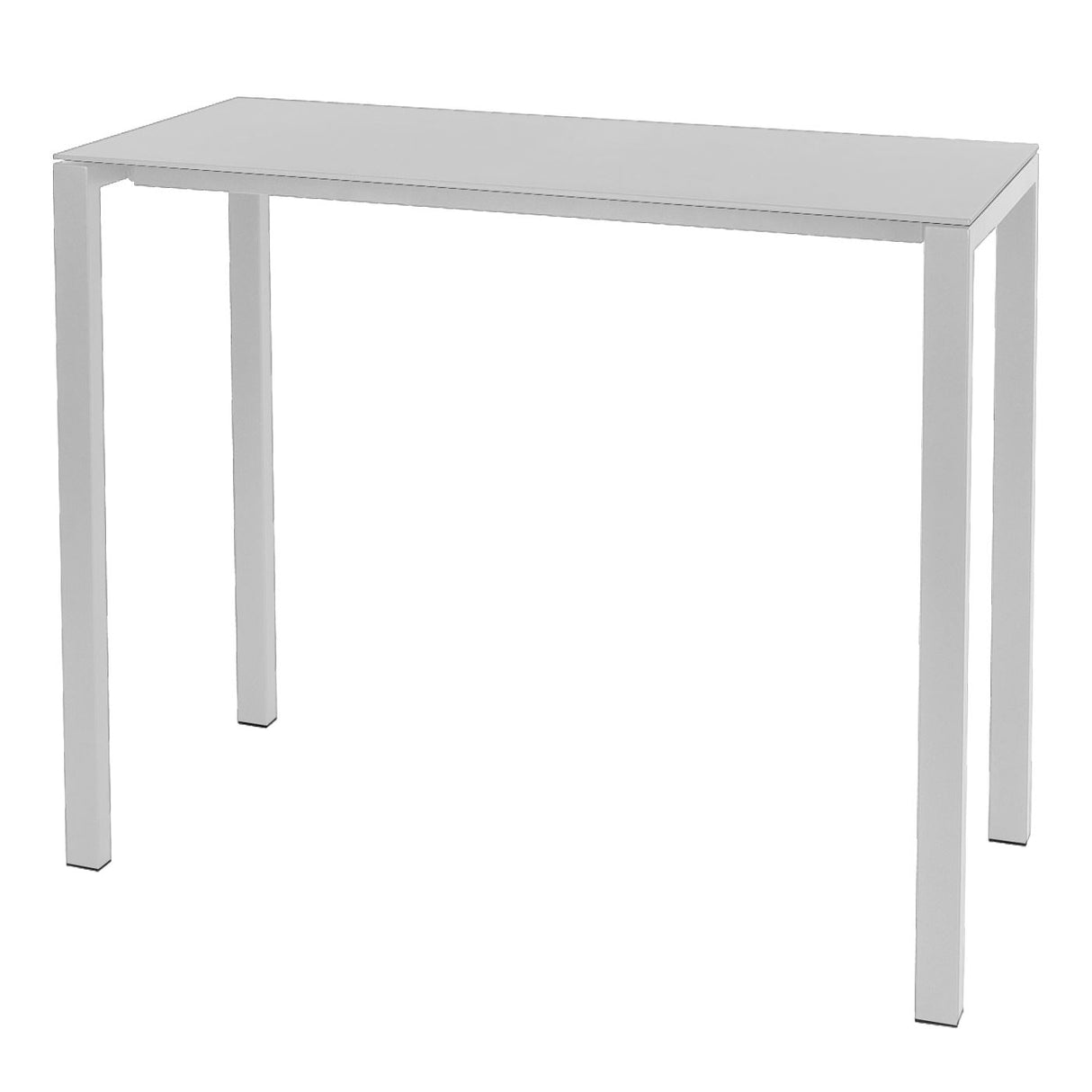 Schaffner Luzern table haute 140x60cm Blanc 90 Blanc 90